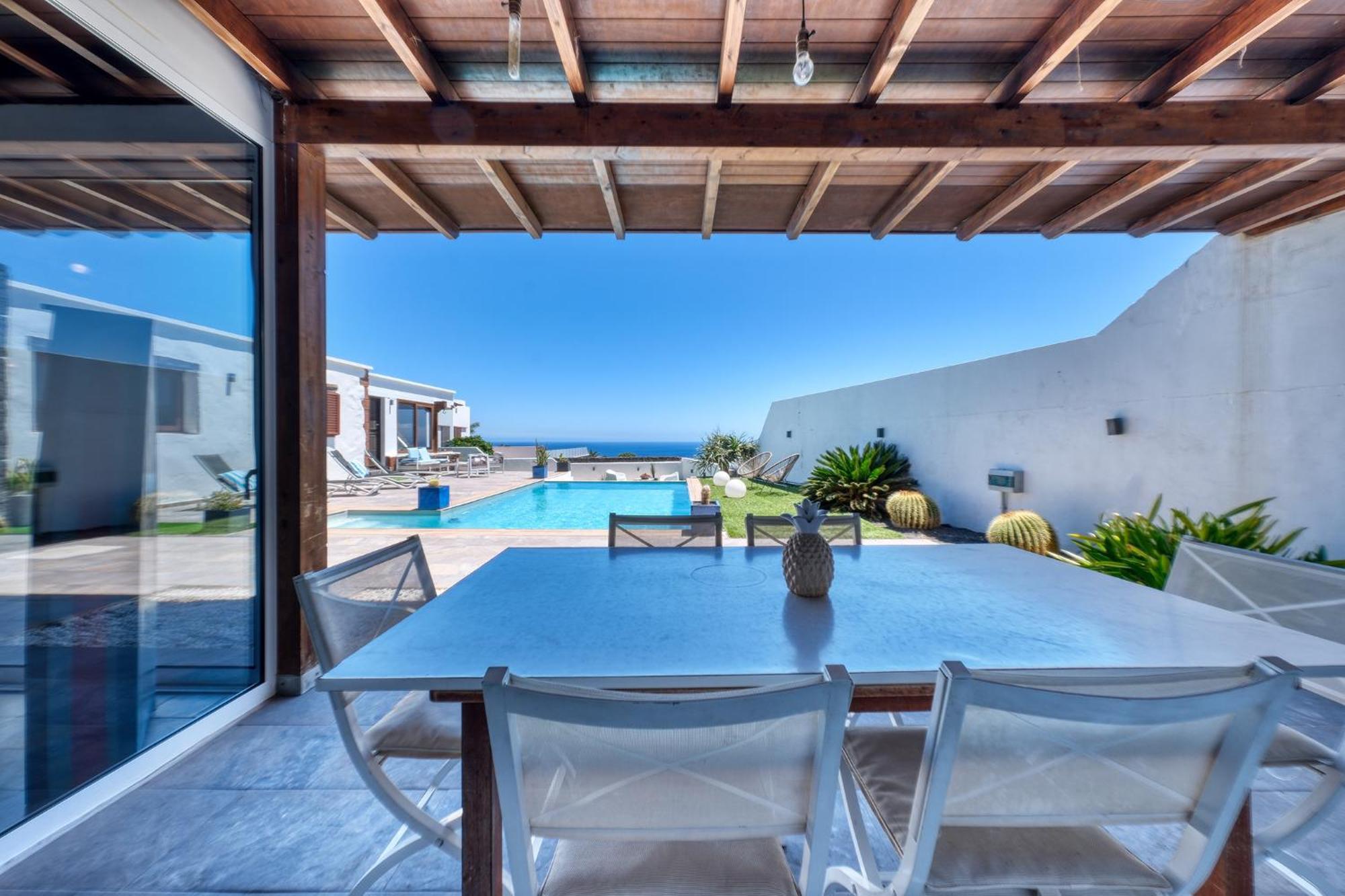Villa Macher Piscina Y Bar Piscina Tías Eksteriør billede