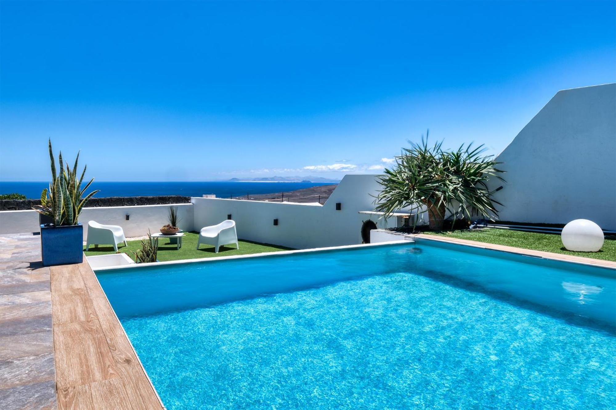 Villa Macher Piscina Y Bar Piscina Tías Eksteriør billede