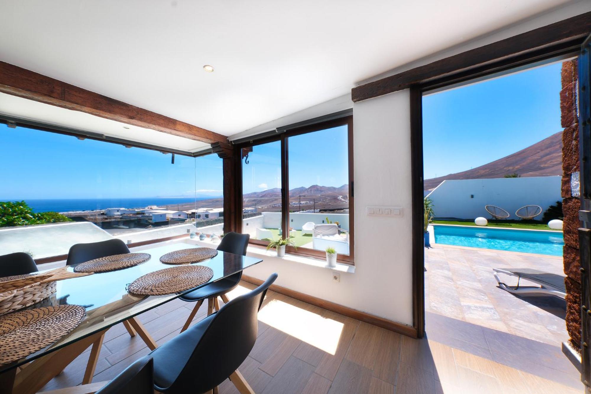 Villa Macher Piscina Y Bar Piscina Tías Eksteriør billede