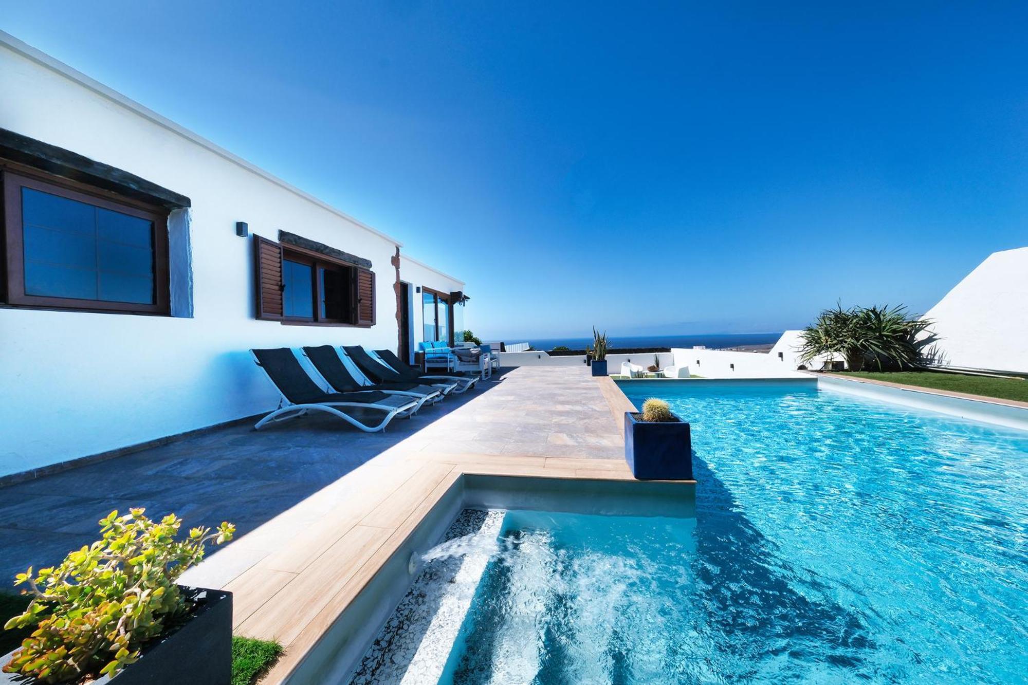 Villa Macher Piscina Y Bar Piscina Tías Eksteriør billede