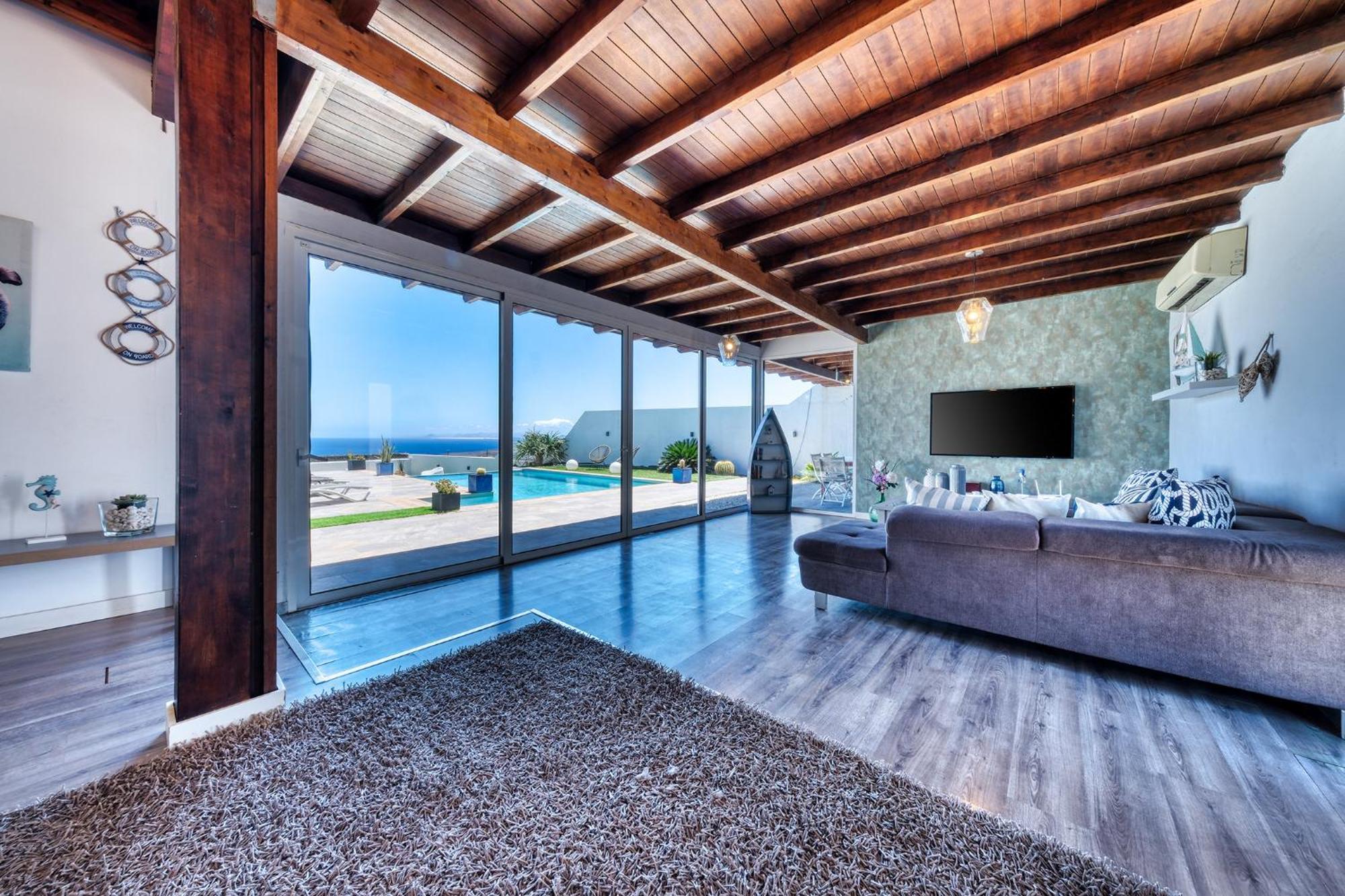 Villa Macher Piscina Y Bar Piscina Tías Eksteriør billede